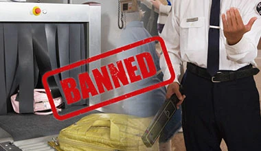 وسایل غیر مجاز و مجاز در پرواز داخلی و خارجی